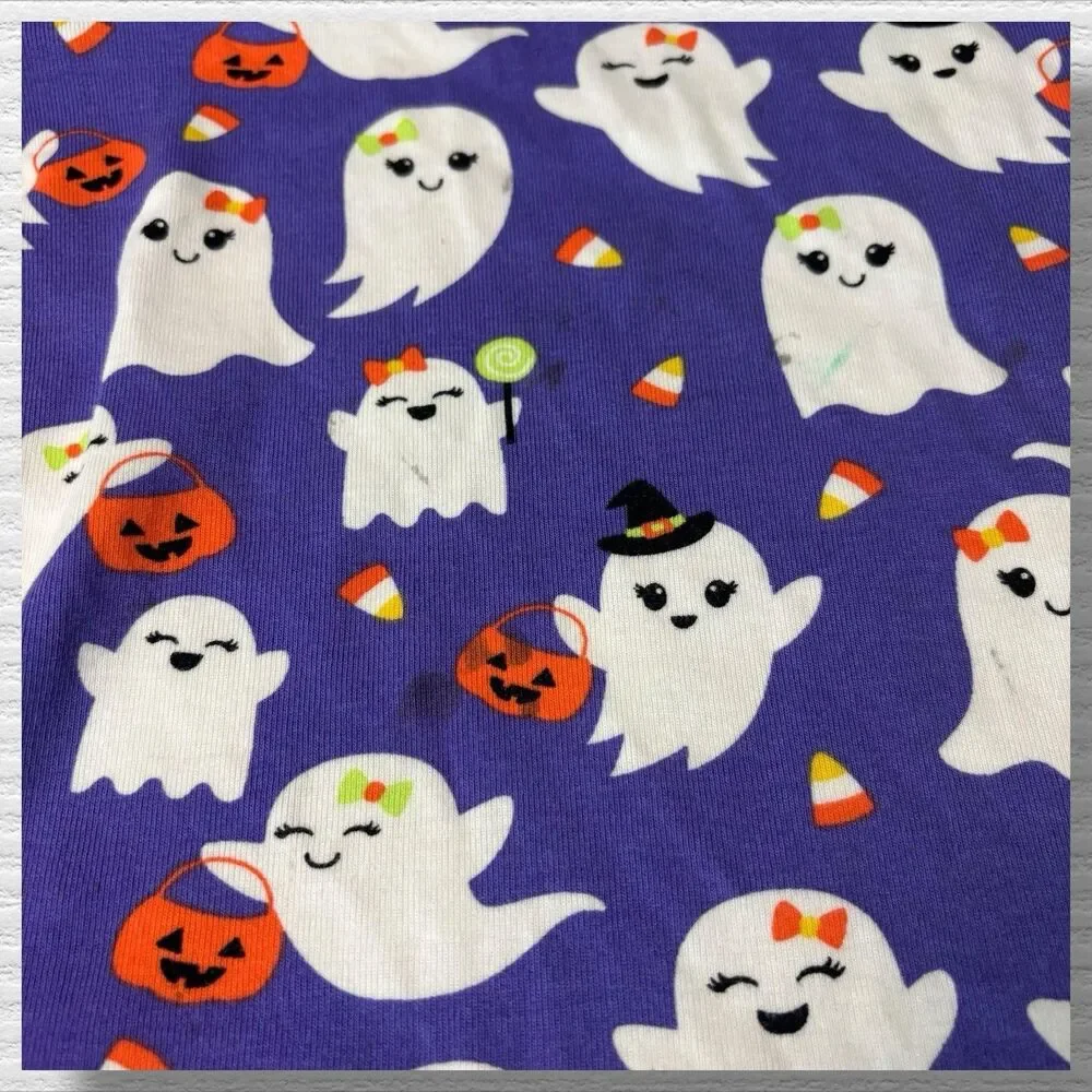 Gymboree Ghost Peplum Dress - Trick Or Treat - Purple - Play Condition - Size 10